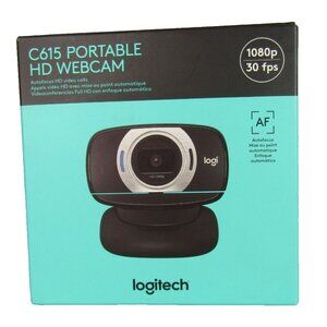 Logitech C615 Full HD Portable Webcam 1080p 30 fps Black